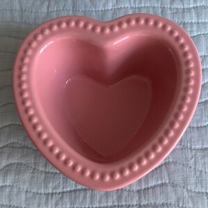 Chantal Pink Heart-Shaped Ceramic Bowl Valentine’s Day